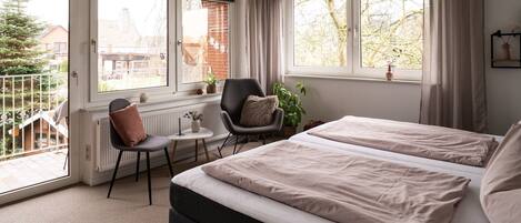 3 bedrooms, iron/ironing board, travel cot, WiFi