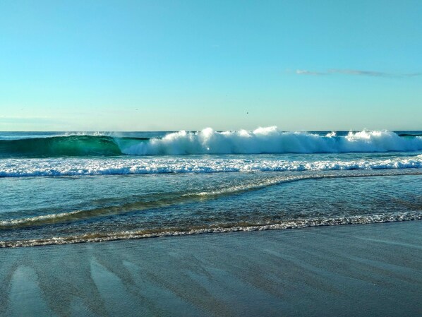 Beach nearby, white sand