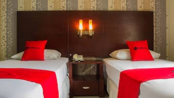 Kahden hengen huone | Työpöytä, ilmainen Wi-Fi, vuodevaatteet