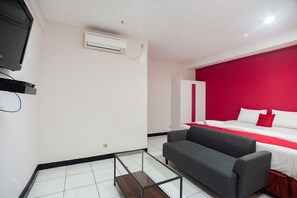 Chambre double | Bureau, accès au Wi-Fi (inclus), literie fournie