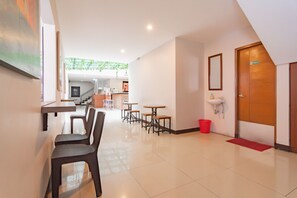 Sitteområde i lobbyen