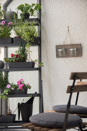 Apartment, 1 Bedroom, Terrace (Selene) | 1 bedroom, Egyptian cotton sheets, premium bedding, memory foam beds