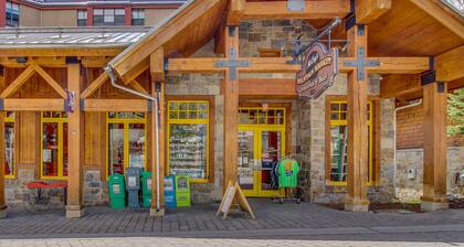 Mukava studio, jossa minibaari ja jaettu kylpytynnyri - kävele hissiin