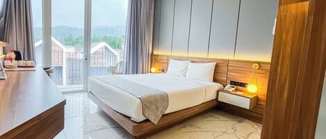 Habitación Premier, 1 cama matrimonial, balcón, vista a la montaña | Vista a la montaña
