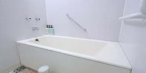 Comfort Room, Bathtub Grab Bars | Bathroom | Combined shower/bathtub, deep-soaking bathtub, free toiletries - Shionomaru (Imabari)