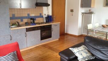 Comfort-Apartment | Eigene Küche | Kühlschrank, Mikrowelle, Ofen, Herdplatte