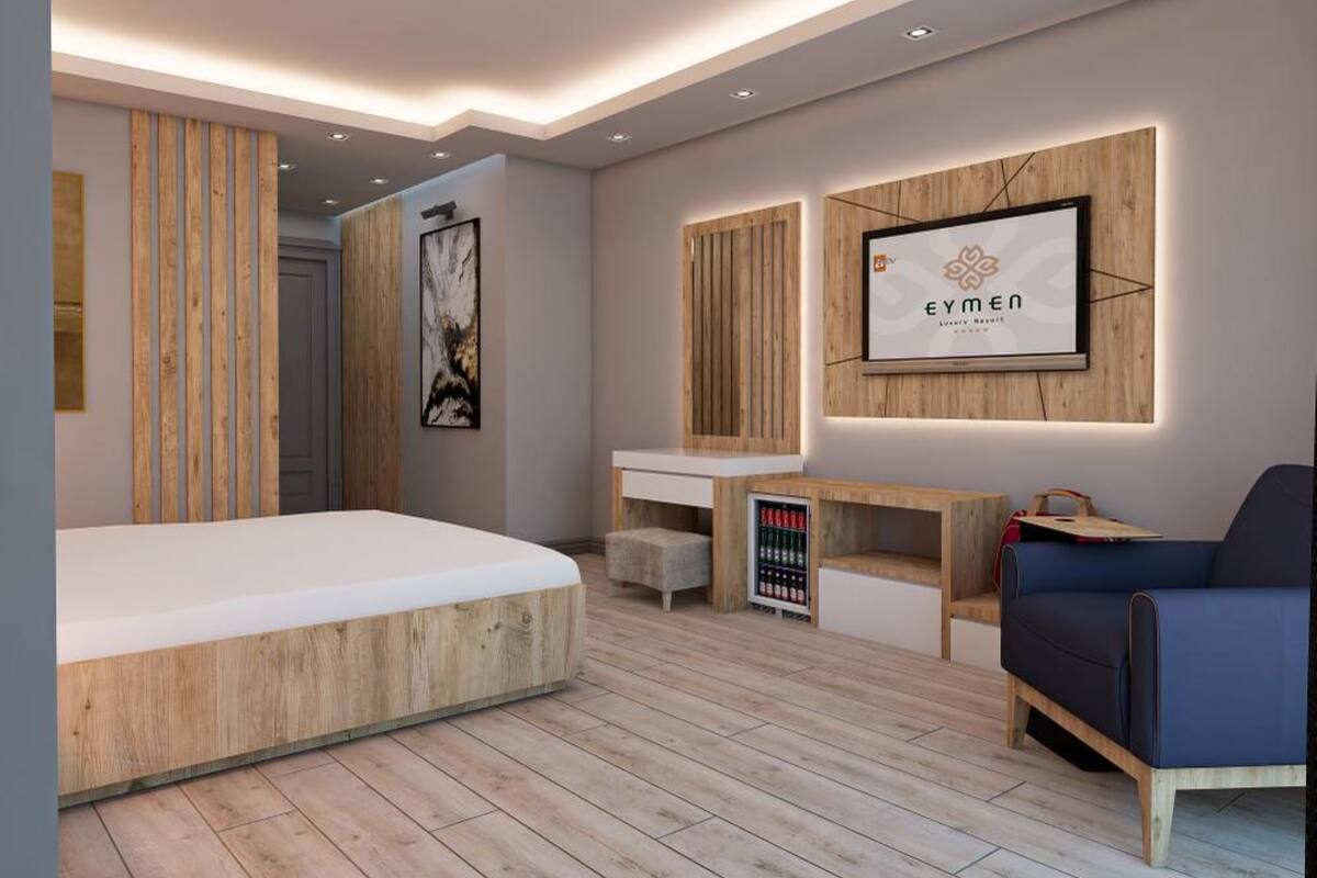 1 habitación, caja de seguridad en la habitación y escritorio 