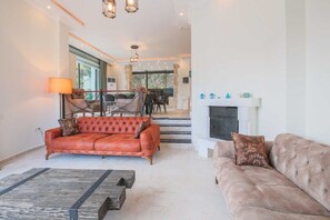 Villa, 4 Bedrooms, Pool View | Living room | LCD TV - Villa Safran Country (Kas)