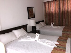 Basic Room, 2 Double Beds | Free WiFi - The Garden Hotel y Restaurant (Punta Cana)