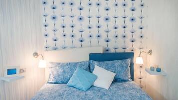 2 bedrooms, in-room safe, iron/ironing board, travel cot