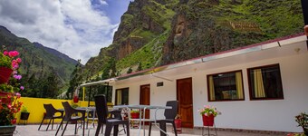 hotel with mountain view