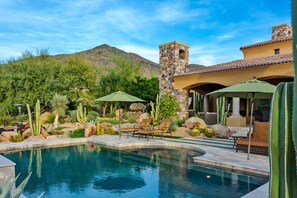 A heated pool