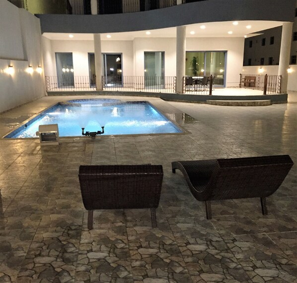 Façade de l’hébergement - soirée/nuit