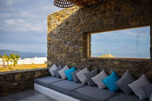 高級套房, 按摩浴缸, 海景 | 露台/庭院