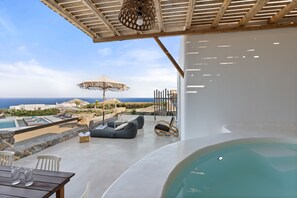 Superior Suite, Jetted Tub, Sea View | Balcony view - Myconian Crown Suites by Mr and Mrs White (Mykonos)