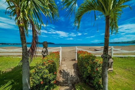 On the beach, sun-loungers, beach towels. Beach Front Feet in the Sand, Ocean View, 1 BR 1BA, Ocean Front Pool