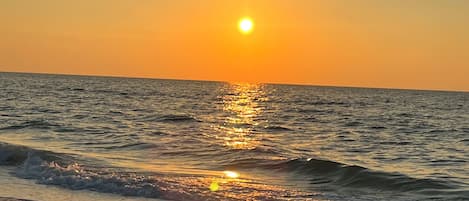 Sun-loungers, beach towels
