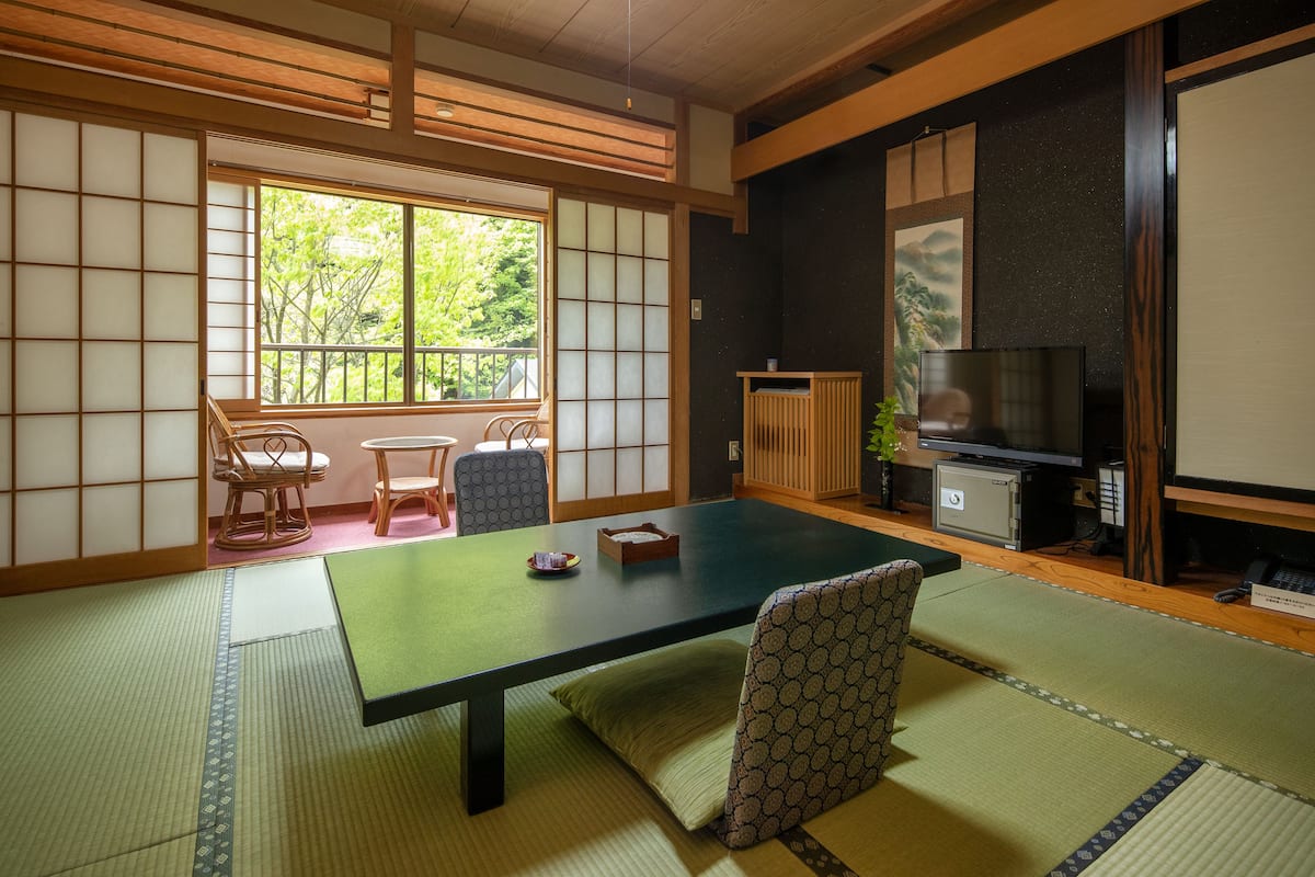 Matsu no Ma, Japanese Style Room, Public Bath, Private Toilet (Non Smoking) | In-room safe, free WiFi, bed sheets