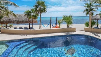 A heated pool