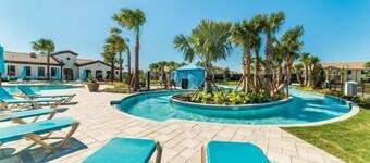 2 MASTER SUITES, MARVEL SUPER HEROES ROOM, NO CARPET, RESORT COMMUNITY,  FREE WIFI, BBQ!