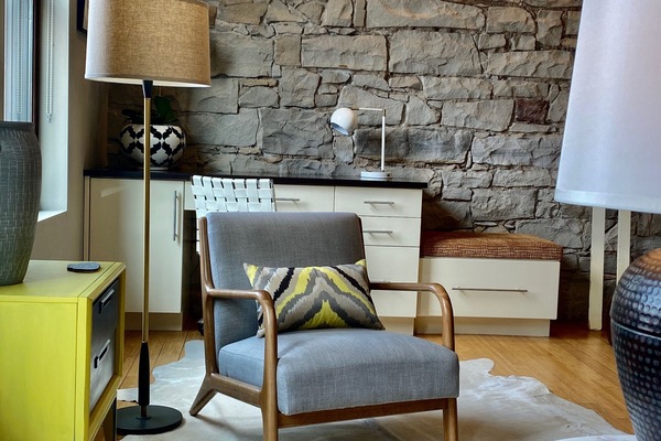 Smart-tv en een open haard