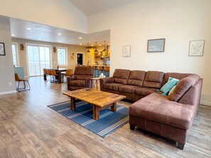Smart TV, fireplace, video games, books