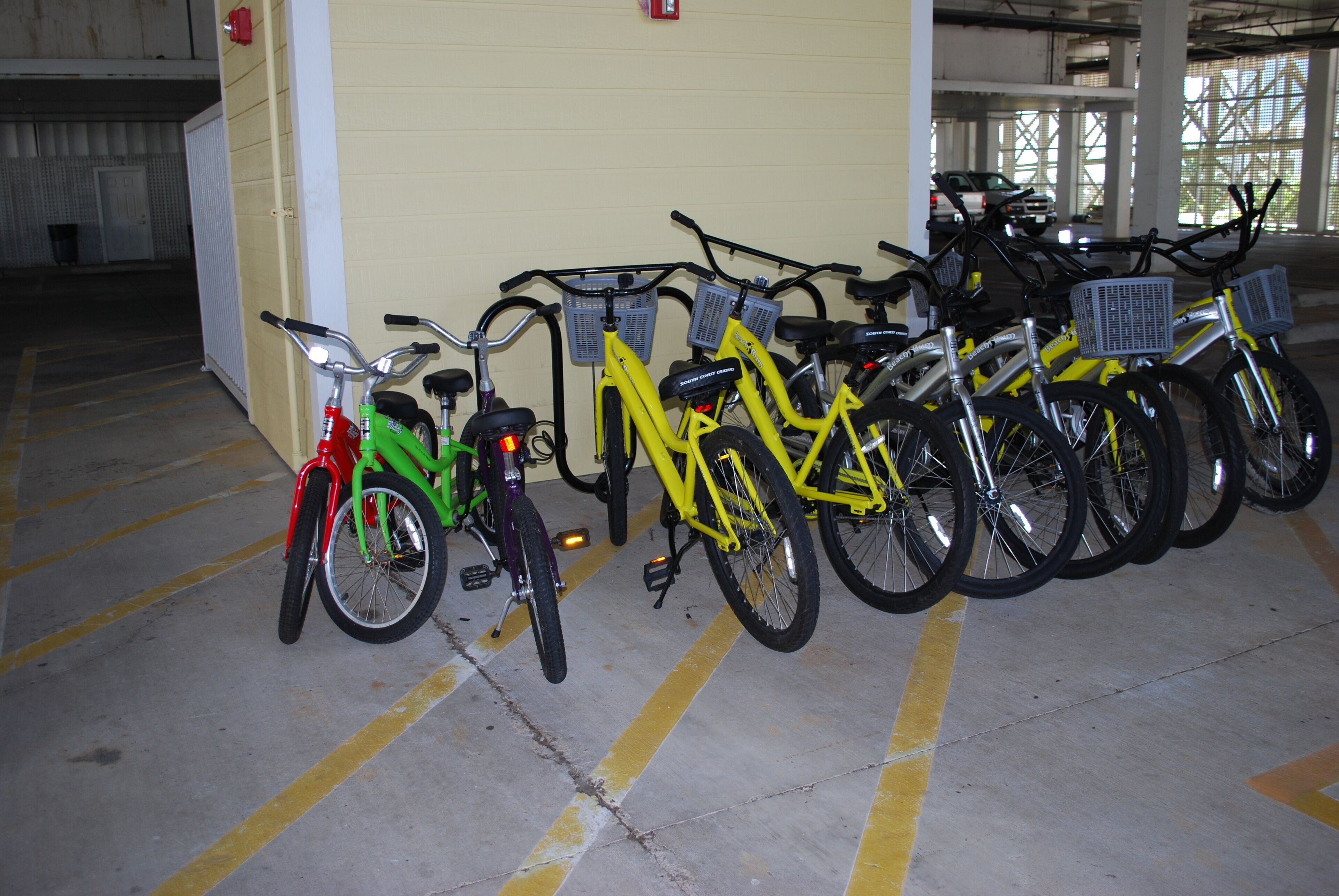 Bikes are available to rent from a secondary business at front desk at Club.