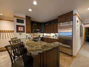 Fridge, microwave, oven, stovetop - Mountain Summer Getaway w/Peaceful Patio (Keystone)
