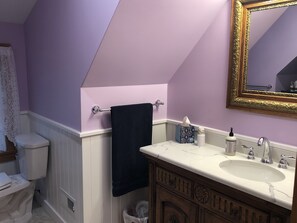 Haartrockner, Handtücher, Seife, Shampoo