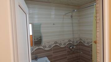 Economy Quadruple Room, Multiple Beds, Mountain View | Bathroom | Shower