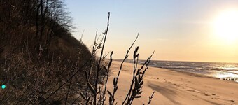 Moderne leilighet "Momentum" med hage på Østersjøen nær Rewal (Polen))