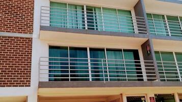 Majoituspaikan julkisivu