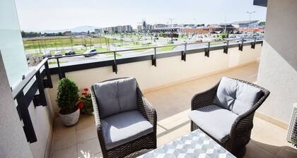 New modern apartment located at entrance of Coressi mall.