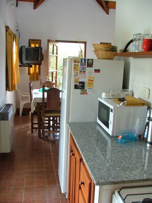 Full-size fridge, microwave, oven, rice cooker