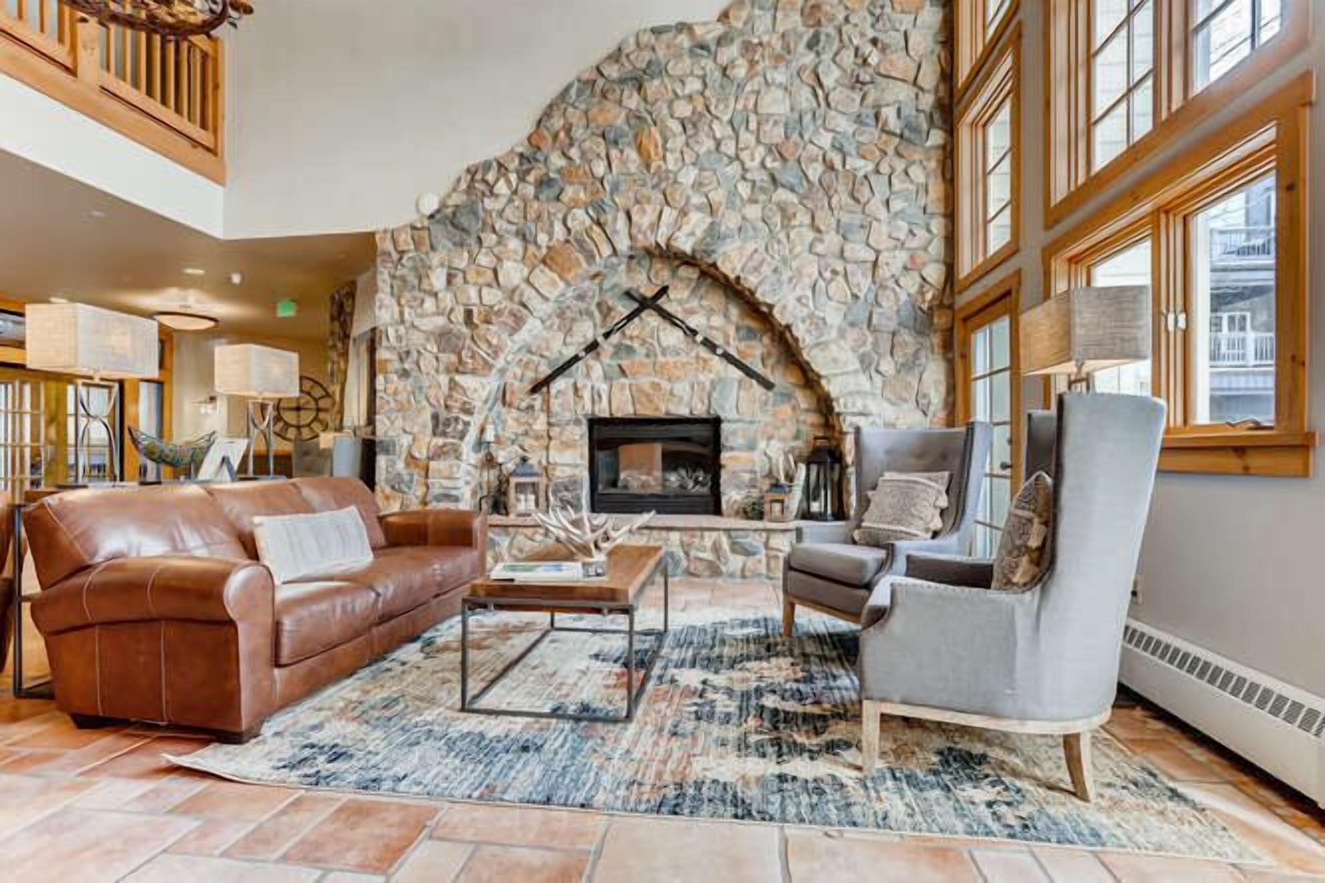 Smart TV, fireplace, DVD player