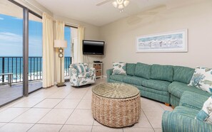Flat-screen TV - 3 Bedroom GULF FRONT Condo at Phoenix East! (Orange Beach)