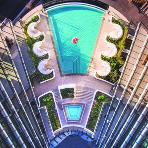 Outdoor pool, free cabanas