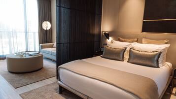 Egyptian cotton sheets, premium bedding, down duvets, memory-foam beds