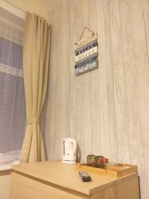 1 bedroom, individually decorated, iron/ironing board, bed sheets