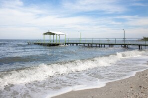 Beach nearby, sun-loungers