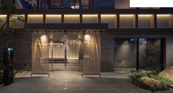 Front of property – evening/night