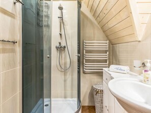 Hair dryer, towels