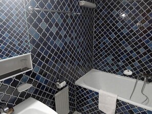 Hair dryer, towels