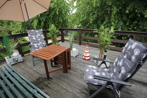 Outdoor dining - Apartment Ostseemuschel - ID 107882 - Apartment Ostseemuschel (Wustrow)