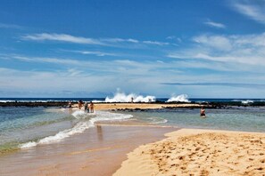 Sun loungers, beach towels
