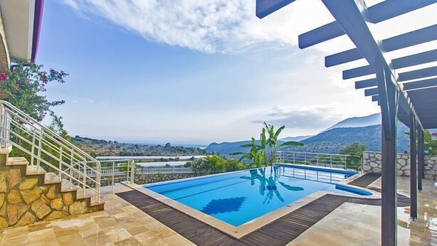 Panoramic Villa, 4 Bedrooms, Balcony, Mountain View | View from room - Villa Sydima (Kas)