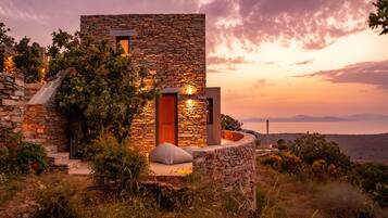 Design-talo, merinäköala | Terassi/patio