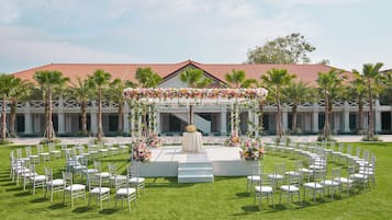 Zona para bodas al aire libre