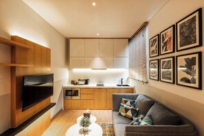 Flat-screen TV, fireplace - Macalister Hotel Managed By The Ascott Limited (George Town)