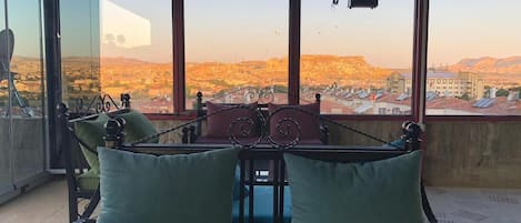 Uitzicht vanuit accommodatie